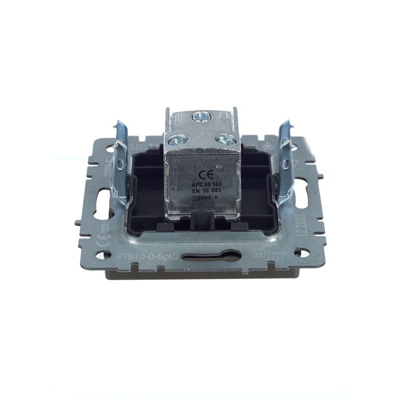 BRITE Розетка TV проходная РТВ10-0-БрШ шампань IEK