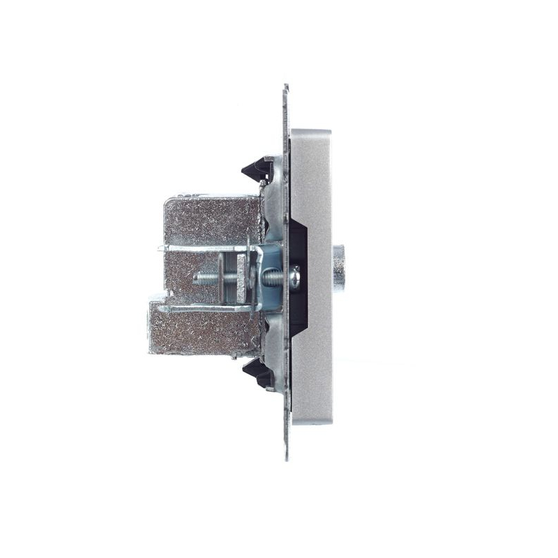 BRITE Розетка TV проходная РТВ10-0-БрА алюминий IEK