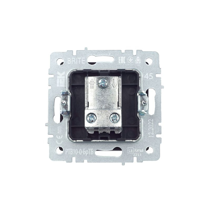 BRITE Розетка TV проходная РТВ10-0-БрТБ темная бронза IEK