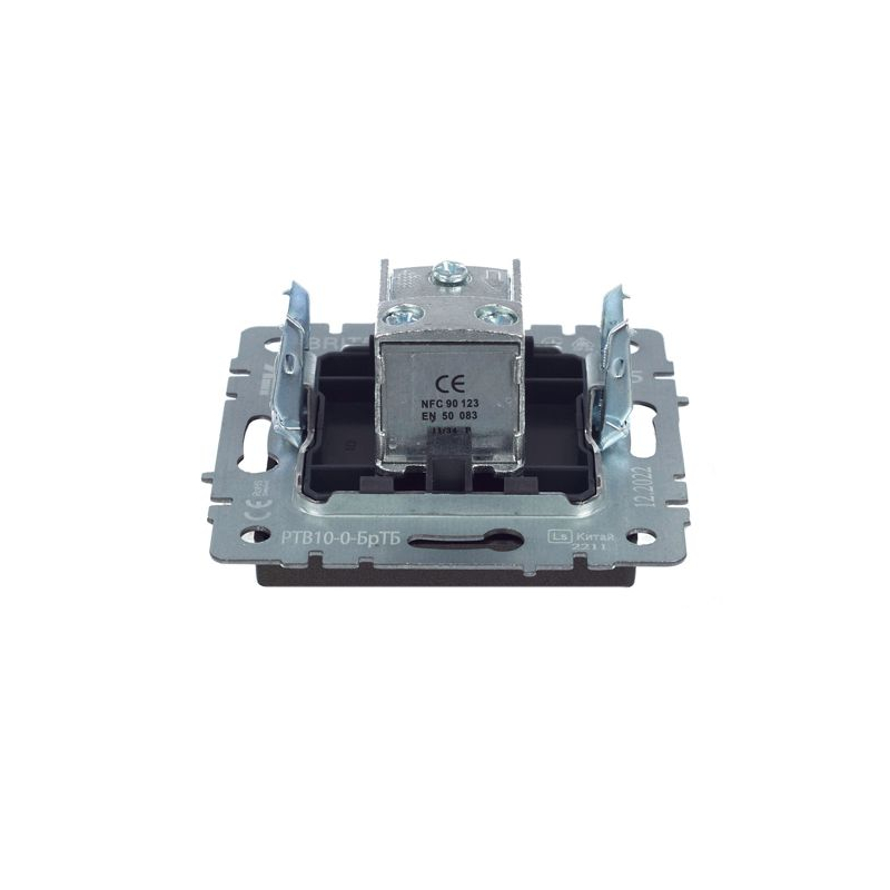 BRITE Розетка TV проходная РТВ10-0-БрТБ темная бронза IEK