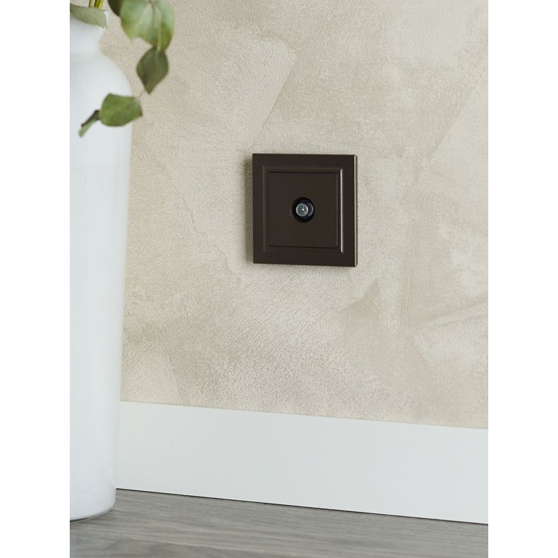 BRITE Розетка TV проходная РТВ10-0-БрТБ темная бронза IEK