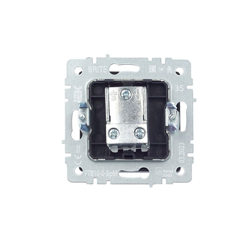 BRITE Розетка TV проходная РТВ10-0-БрМ маренго IEK