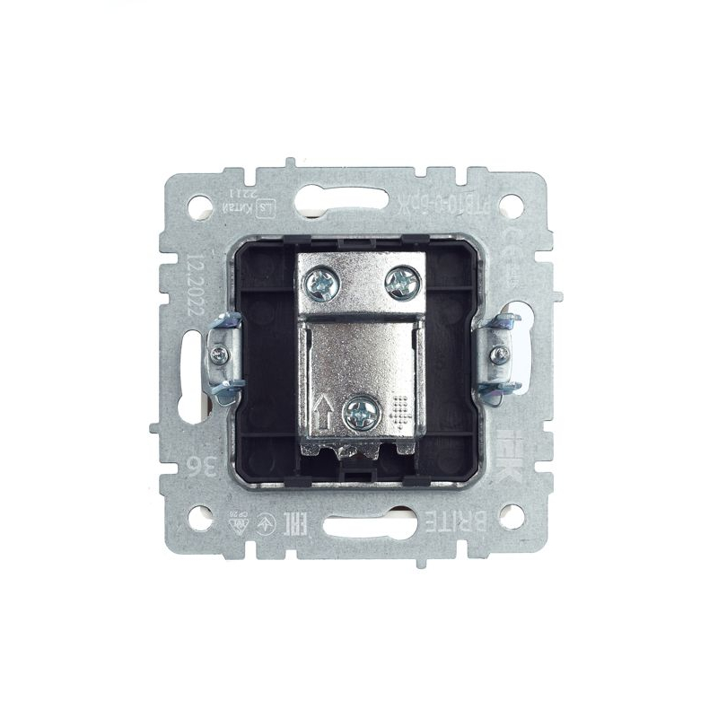 BRITE Розетка TV проходная РТВ10-0-БрЖ жемчуг IEK