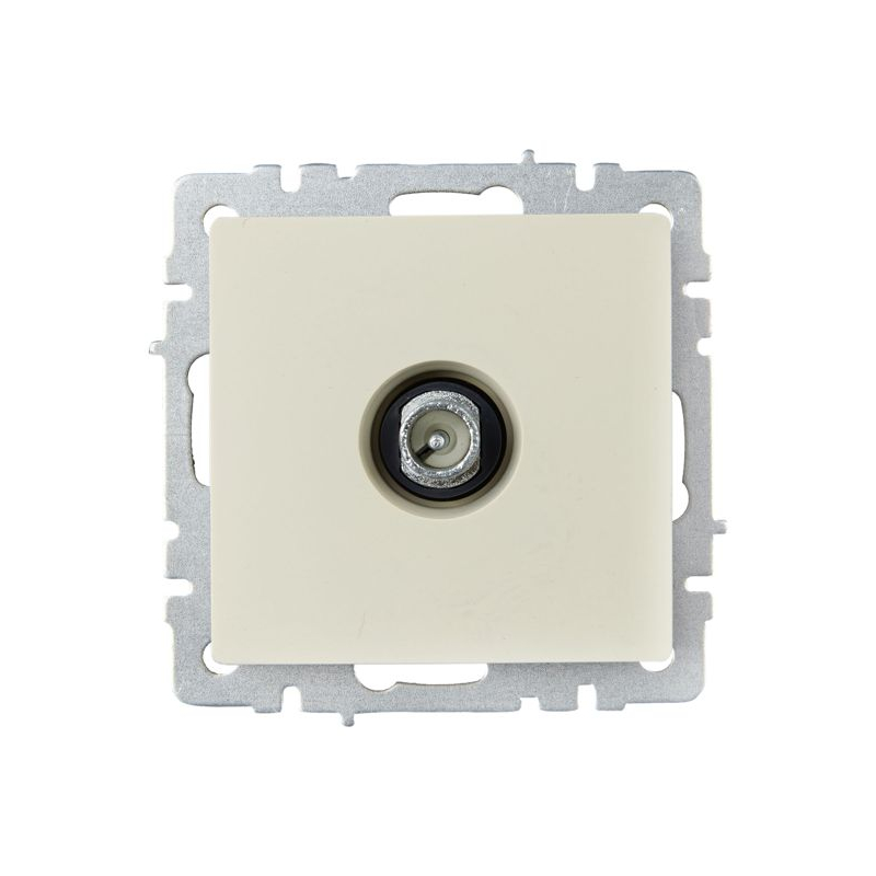 BRITE Розетка TV проходная РТВ10-0-БрКр бежевый IEK