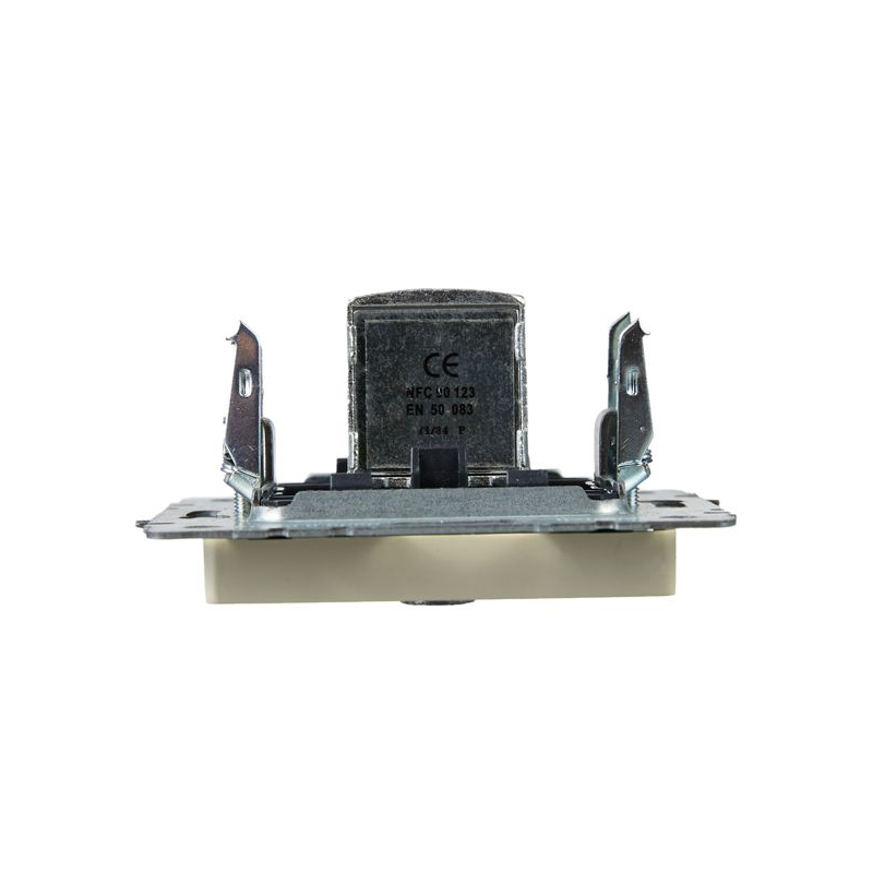 BRITE Розетка TV проходная РТВ10-0-БрКр бежевый IEK