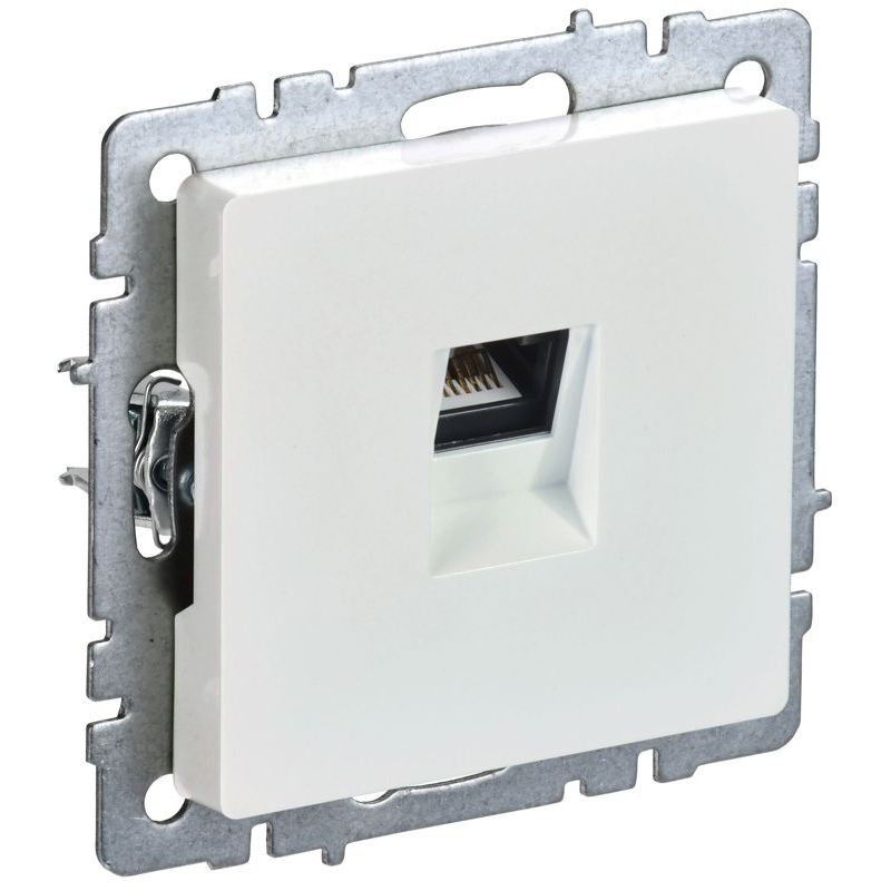 BRITE Розетка компьютерная RJ45 кат.5E РК10-БрЖ жемчуг IEK