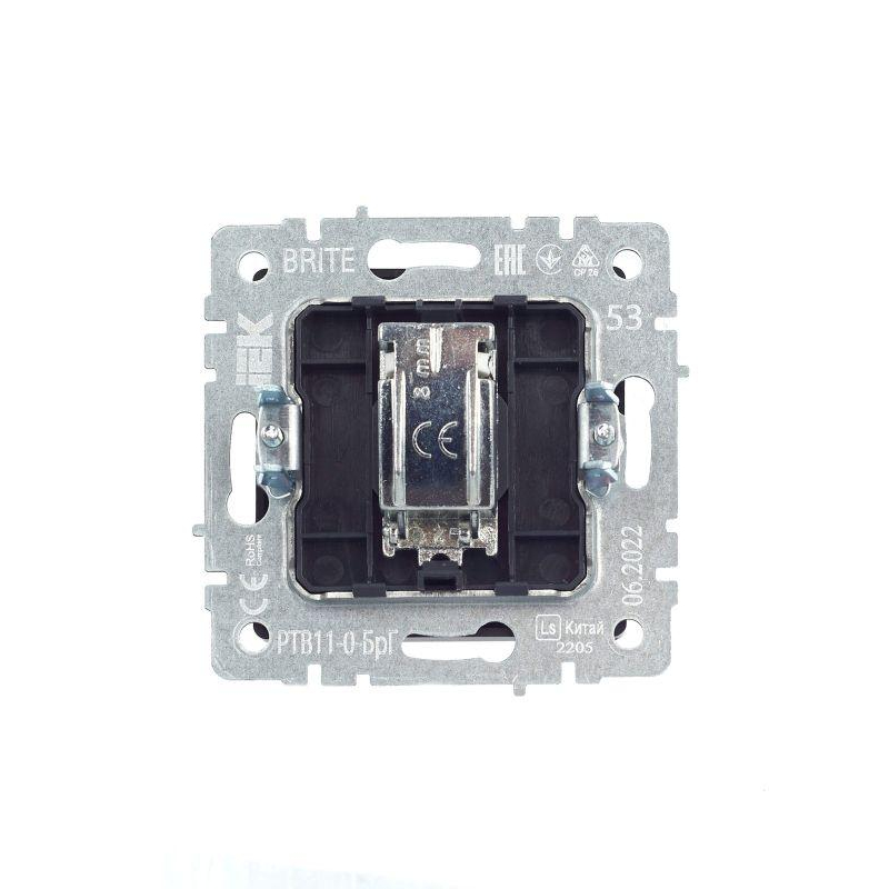 BRITE Розетка TV оконечная РТВ11-0-БрГ графит IEK