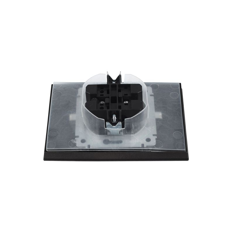 BRITE Розетка 2-местная с заземлением с защитными шторками и крышкой 16А в сборе IP44 РСбш12-3-44-БрТБ темная бронза IEK