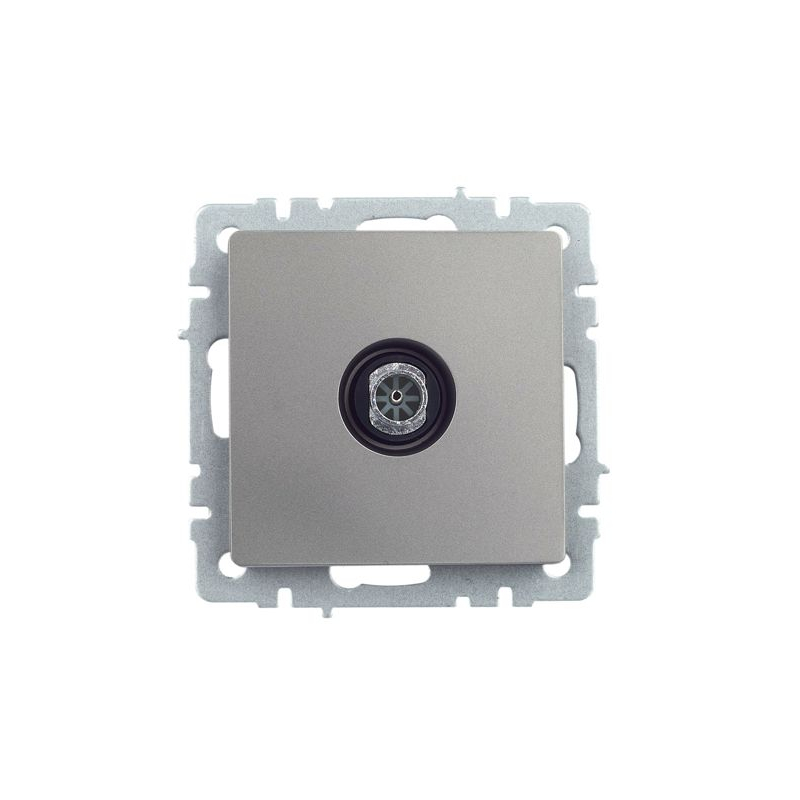 BRITE Розетка TV оконечная РТВ11-0-БрС сталь IEK