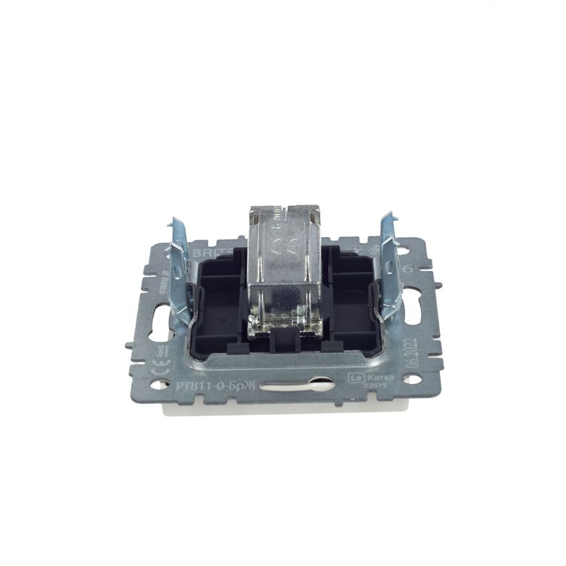 BRITE Розетка TV оконечная РТВ11-0-БрЖ жемчуг IEK