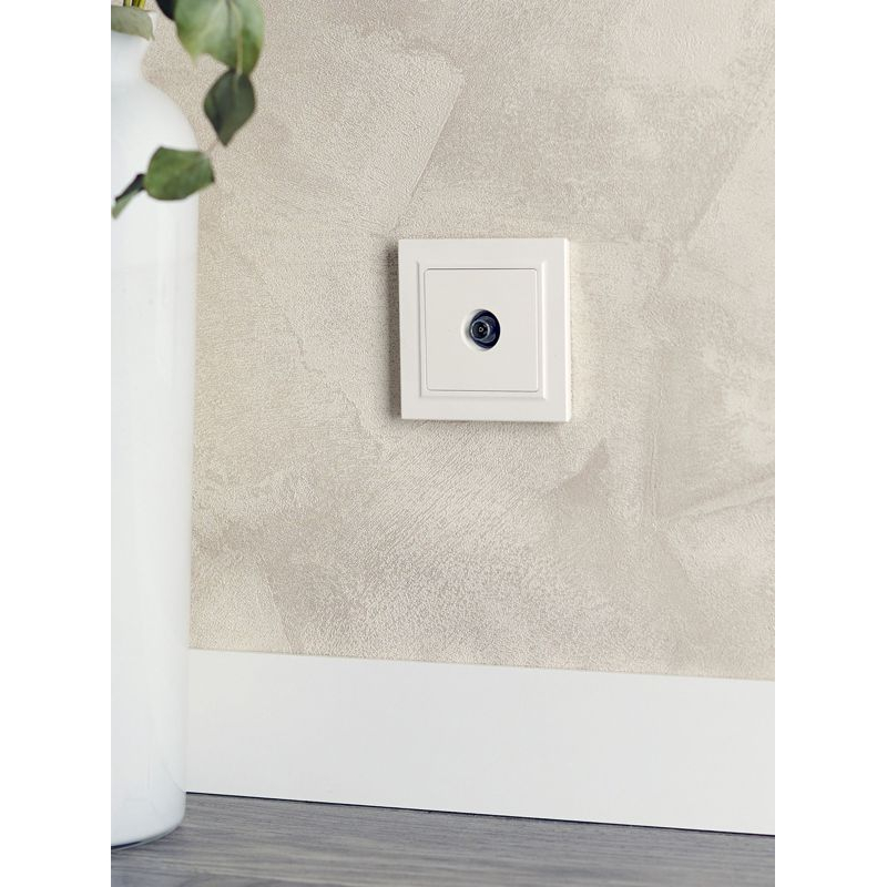 BRITE Розетка TV оконечная РТВ11-0-БрЖ жемчуг IEK