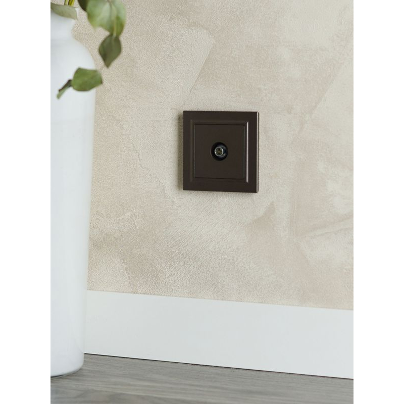 BRITE Розетка TV оконечная РТВ11-0-БрТБ темная бронза IEK