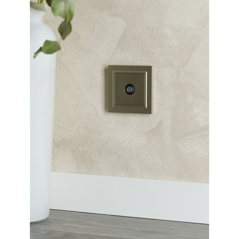 BRITE Розетка TV оконечная РТВ11-0-БрШ шампань IEK