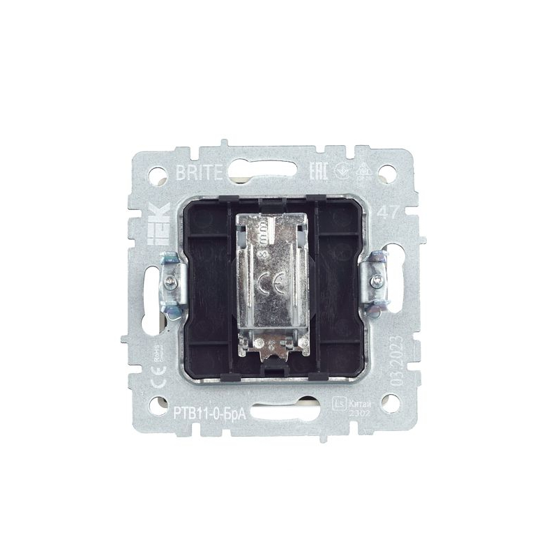 BRITE Розетка TV оконечная РТВ11-0-БрА алюминий IEK