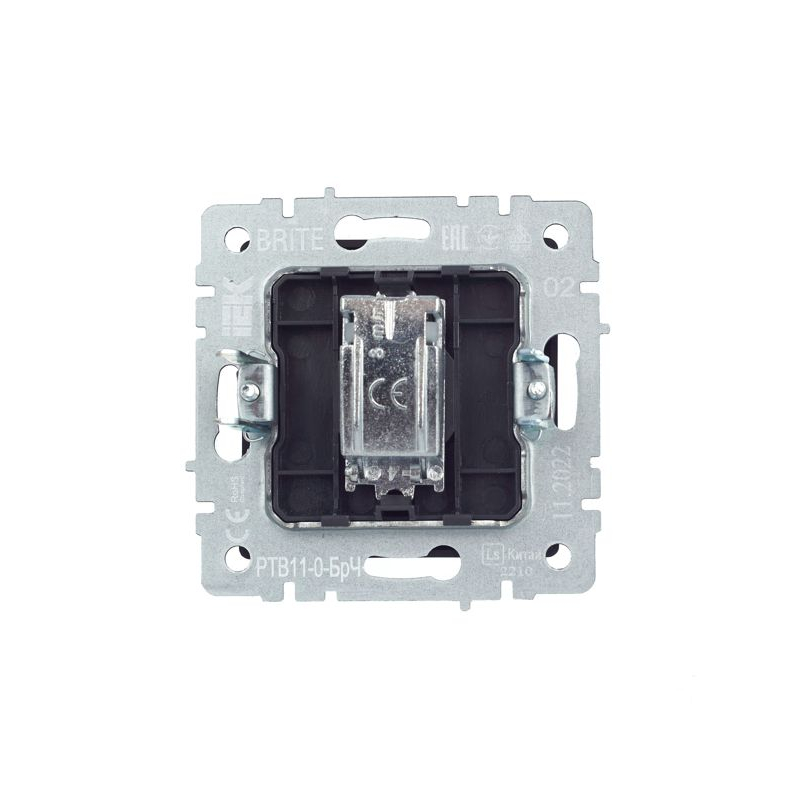 BRITE Розетка TV оконечная РТВ11-0-БрЧ черный IEK