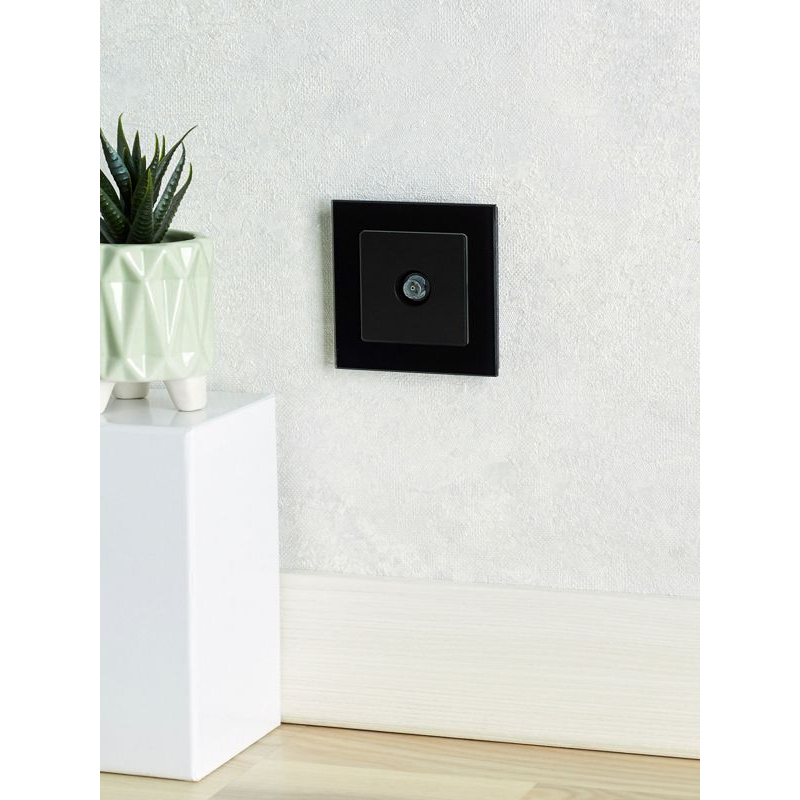 BRITE Розетка TV оконечная РТВ11-0-БрЧ черный IEK