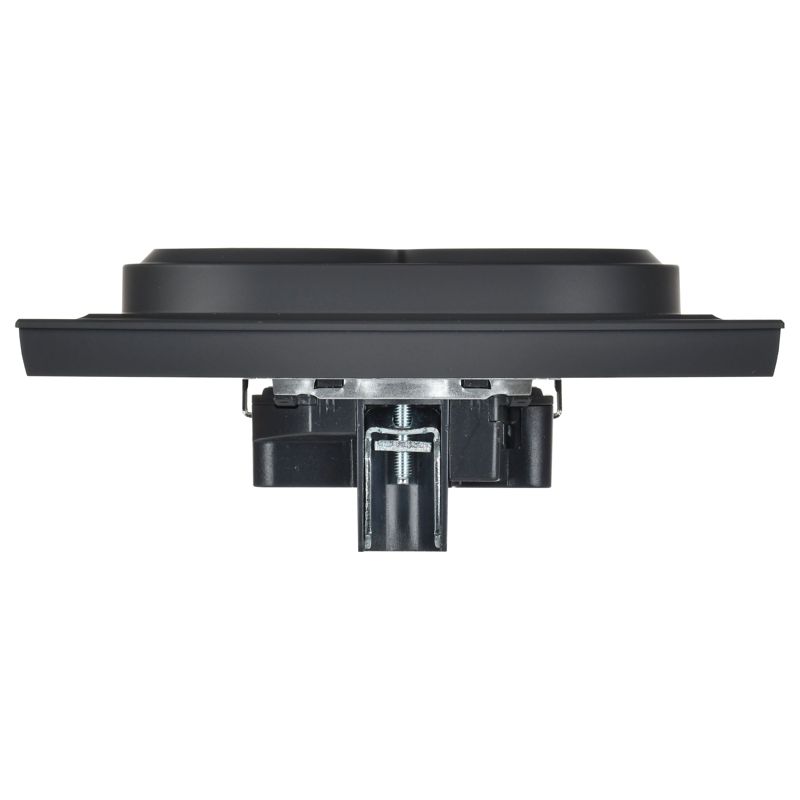 BRITE Розетка 2-местная с заземлением без защитных шторок 16А в сборе РС12-3-БрГ графит IEK