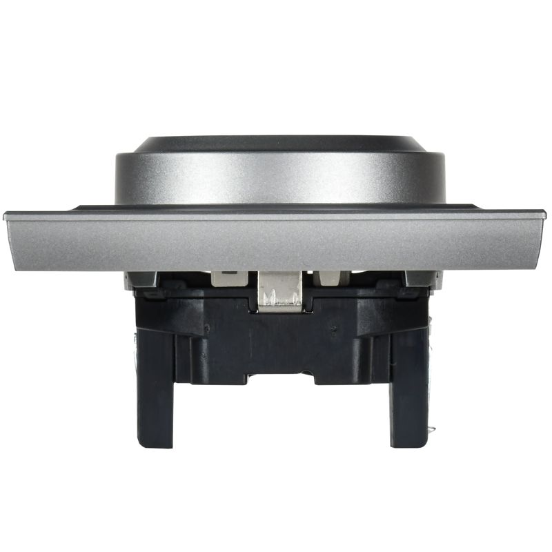 BRITE Розетка 2-местная с заземлением с защитными шторками 16А в сборе РСш12-3-БрА алюминий IEK