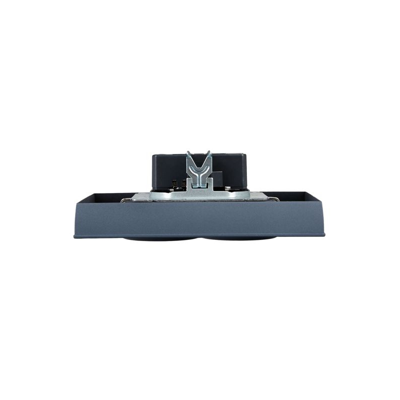 BRITE Розетка 2-местная с заземлением с защитными шторками 16А в сборе РСш12-3-БрМ маренго IEK