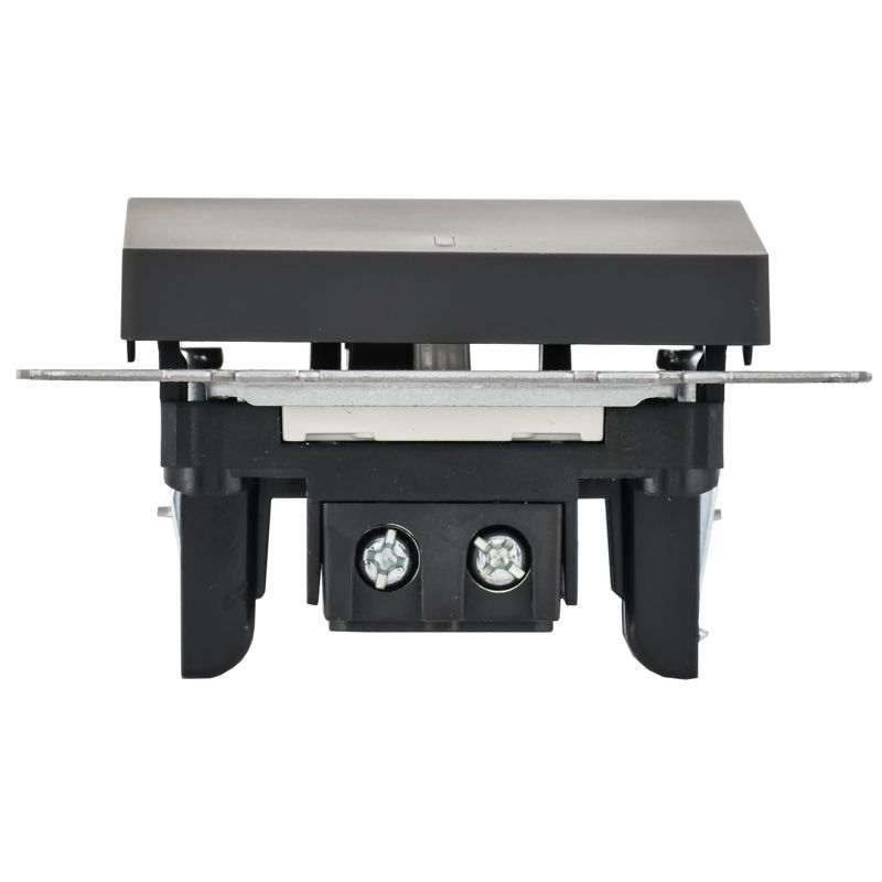 BRITE Выключатель 1-клавишный с индикацией 10А ВС10-1-1-БрГ графит IEK