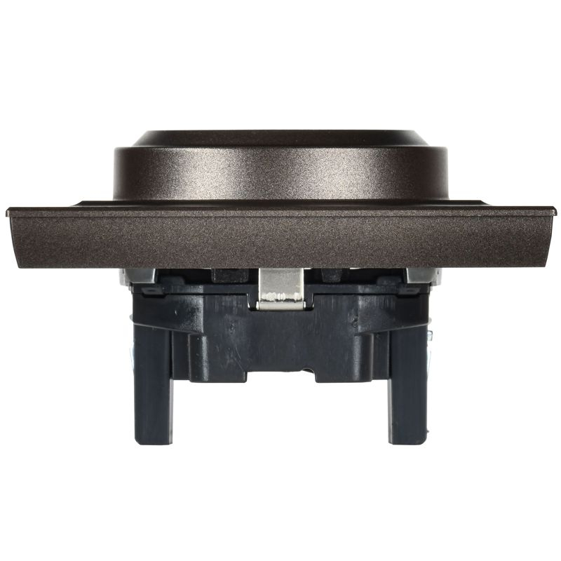 BRITE Розетка 2-местная с заземлением без защитных шторок 16А в сборе РС12-3-БрТБ темная бронза IEK