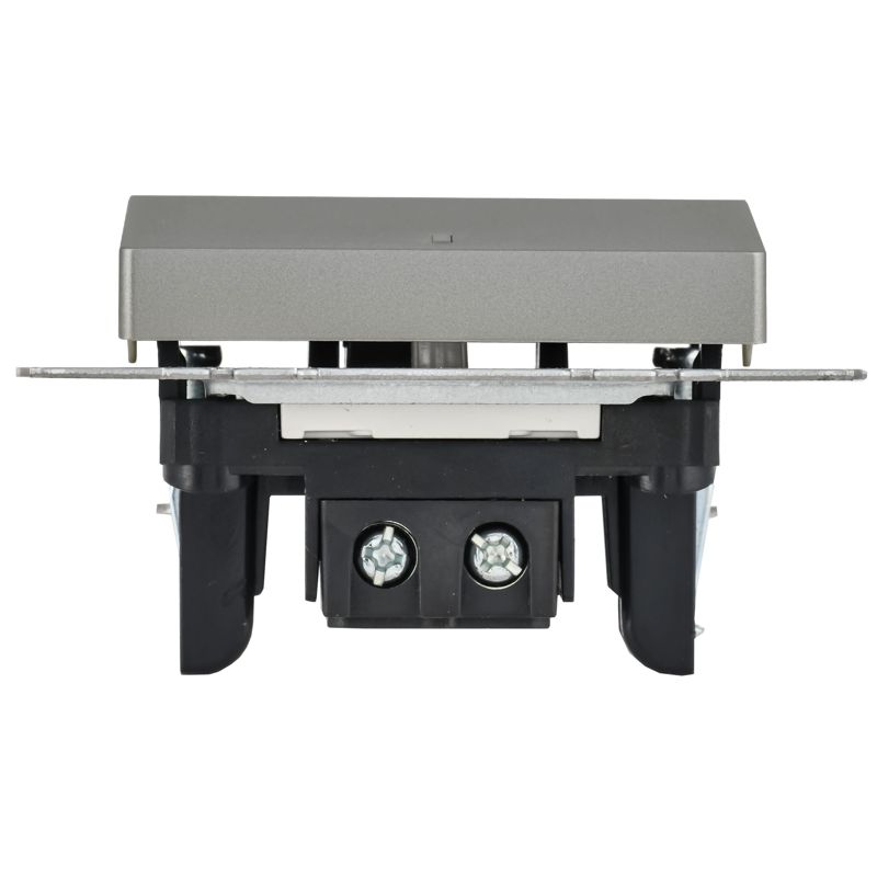 BRITE Выключатель 1-клавишный с индикацией 10А ВС10-1-1-БрС сталь IEK