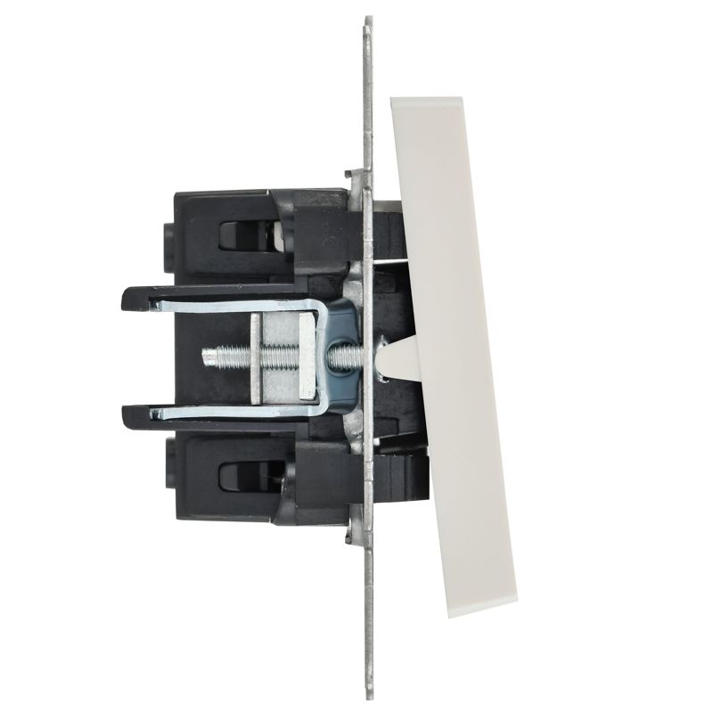 BRITE Выключатель 1-клавишный с индикацией 10А ВС10-1-1-БрЖ жемчуг IEK