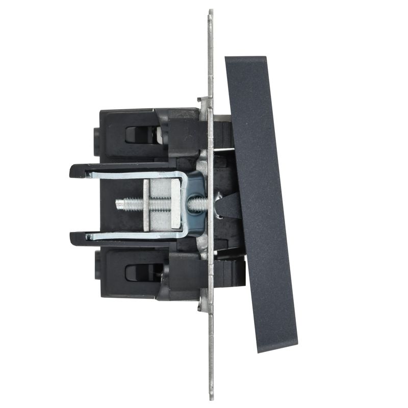 BRITE Выключатель 1-клавишный с индикацией 10А ВС10-1-1-БрМ маренго IEK