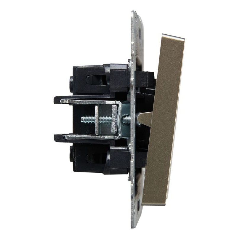 BRITE Выключатель жалюзи 10А ВС10-1-5-БрШ шампань IEK