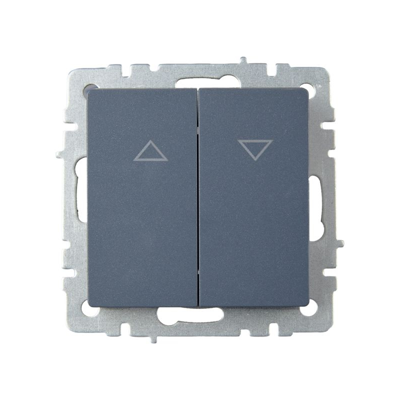 BRITE Выключатель жалюзи 10А ВС10-1-5-БрМ маренго IEK