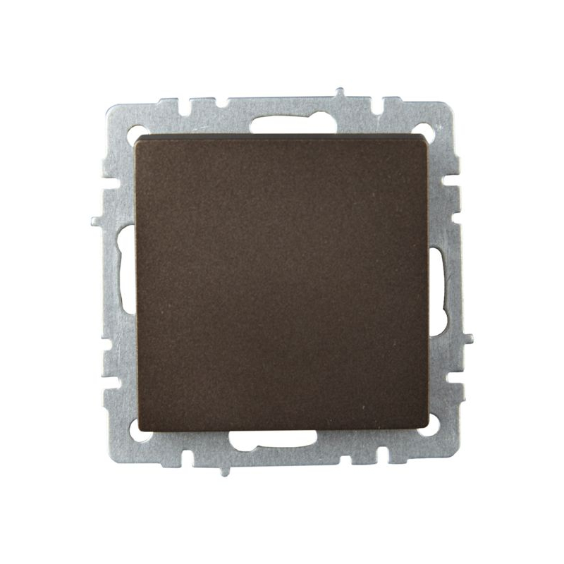 BRITE Выключатель 1-клавишный самовозвратный 10А ВС10-1-4-БрТБ темная бронза IEK