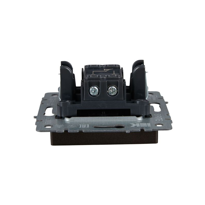 BRITE Выключатель 1-клавишный самовозвратный 10А ВС10-1-4-БрТБ темная бронза IEK