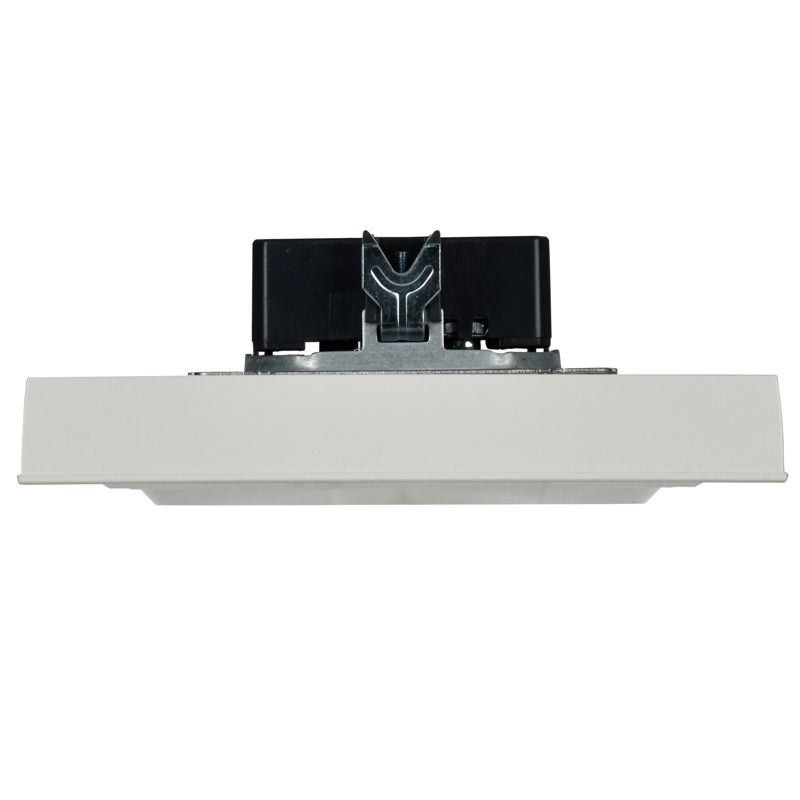 BRITE Розетка 2-местная с заземлением с защитными шторками 16А в сборе РСш12-3-БрБ белый IEK