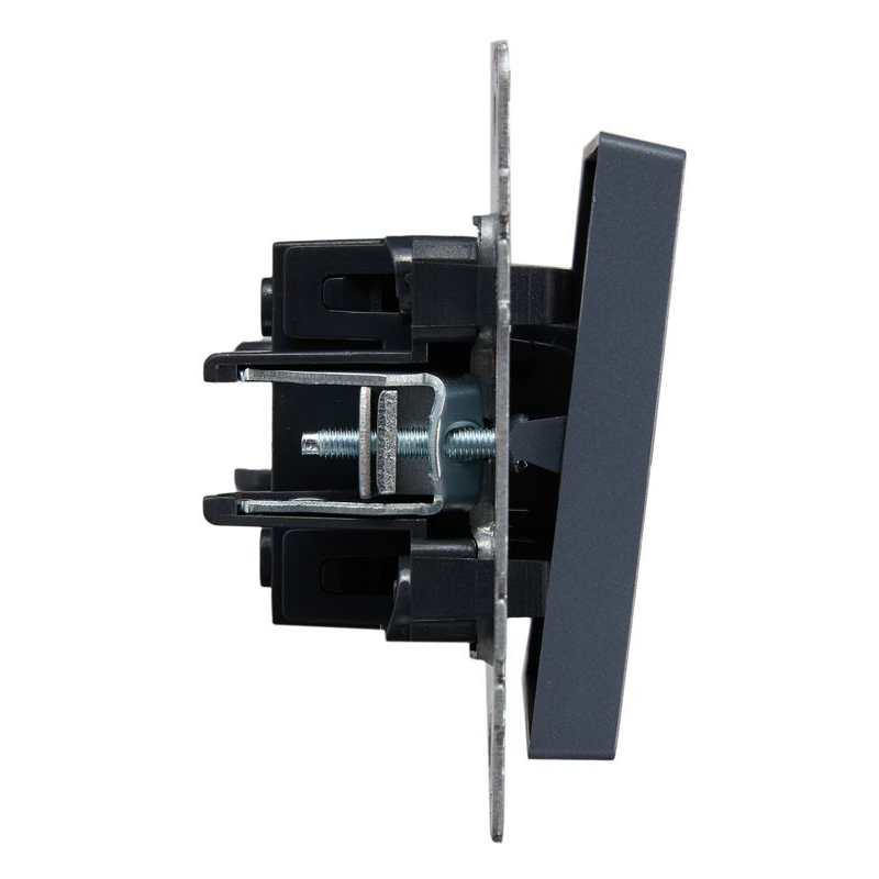 BRITE Выключатель 1-клавишный проходной 10А ВС10-1-6-БрМ маренго IEK