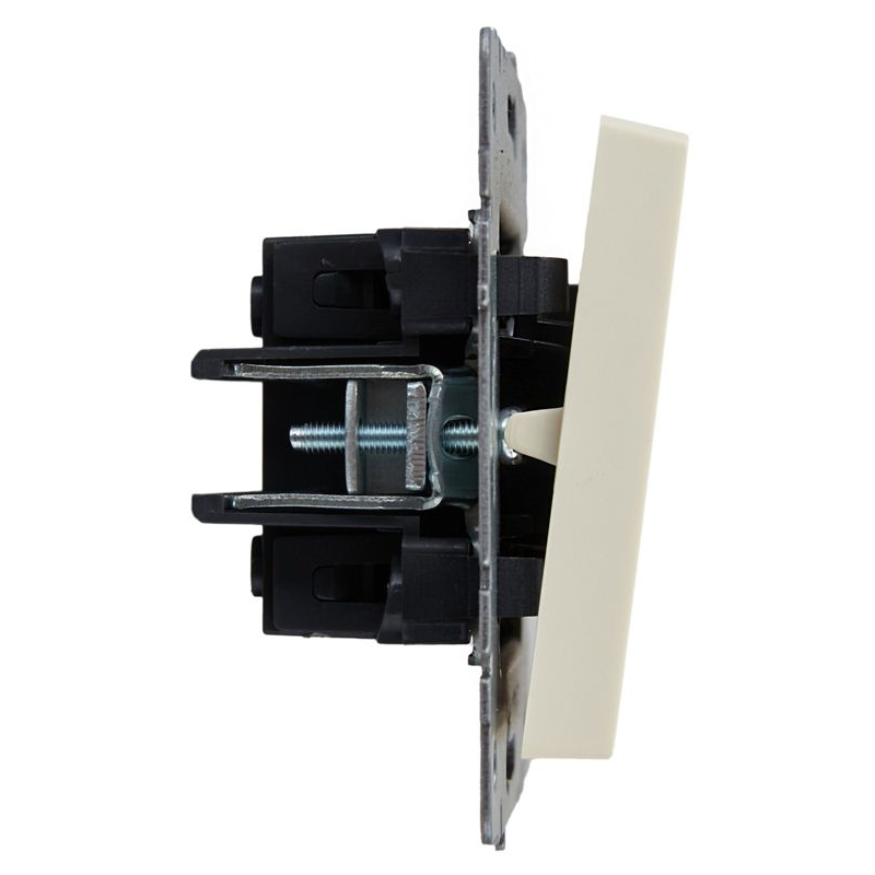 BRITE Выключатель жалюзи 10А ВС10-1-5-БрКр бежевый IEK