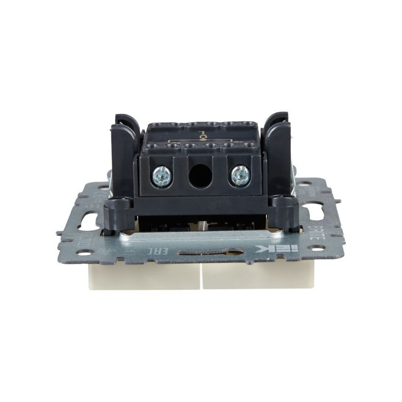 BRITE Выключатель жалюзи 10А ВС10-1-5-БрКр бежевый IEK