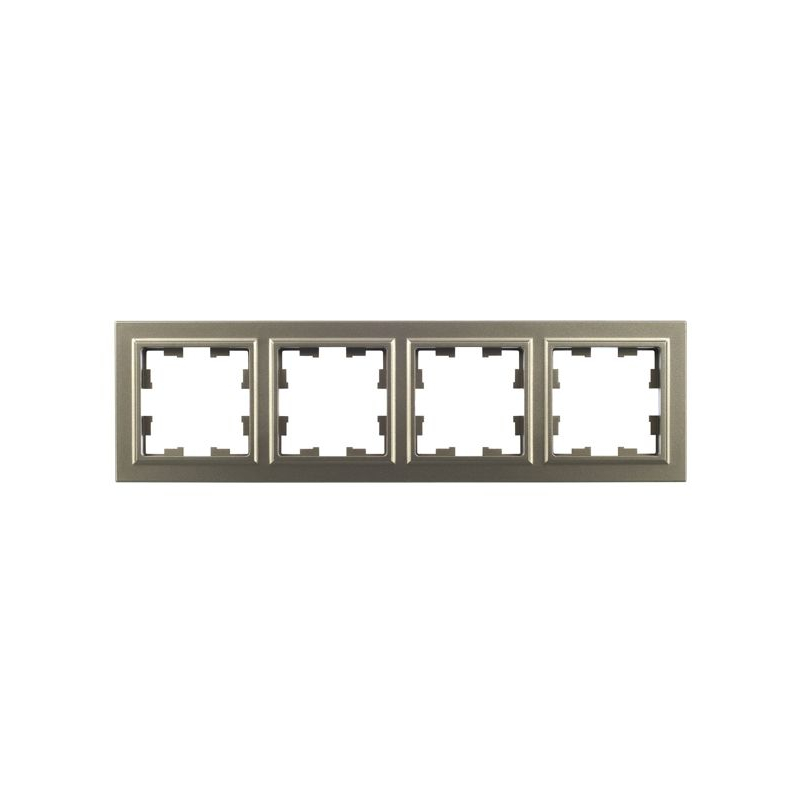 BRITE Рамка 4-местная РУ-4-БрШ шампань IEK