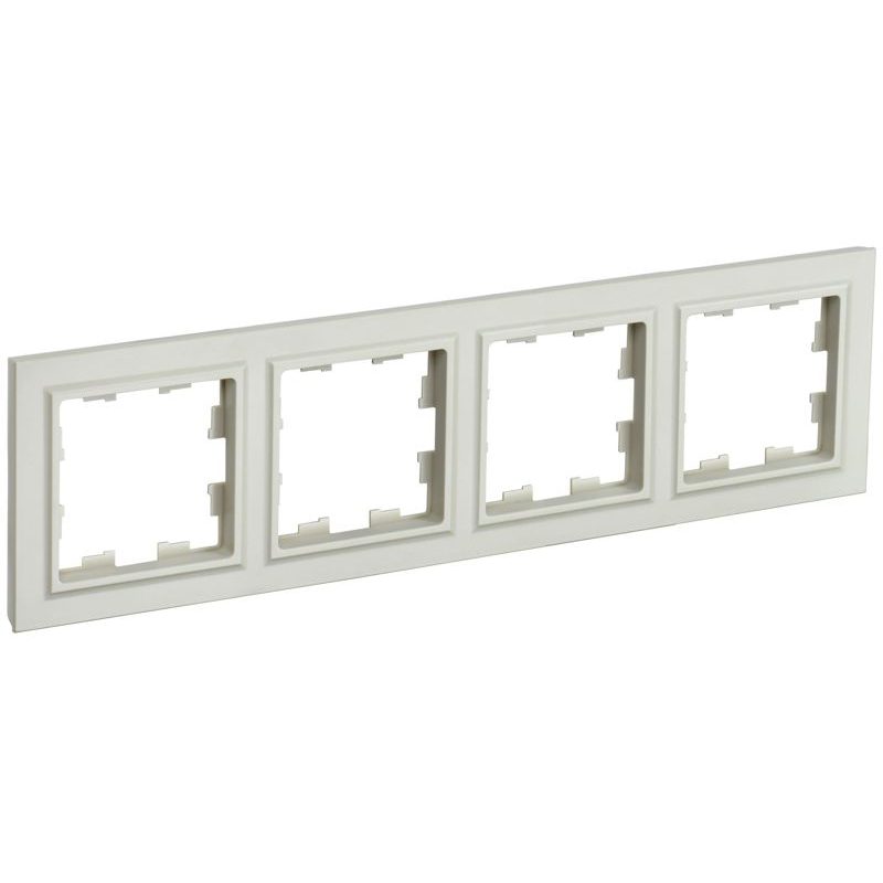 BRITE Рамка 4-местная РУ-4-БрКр бежевый IEK