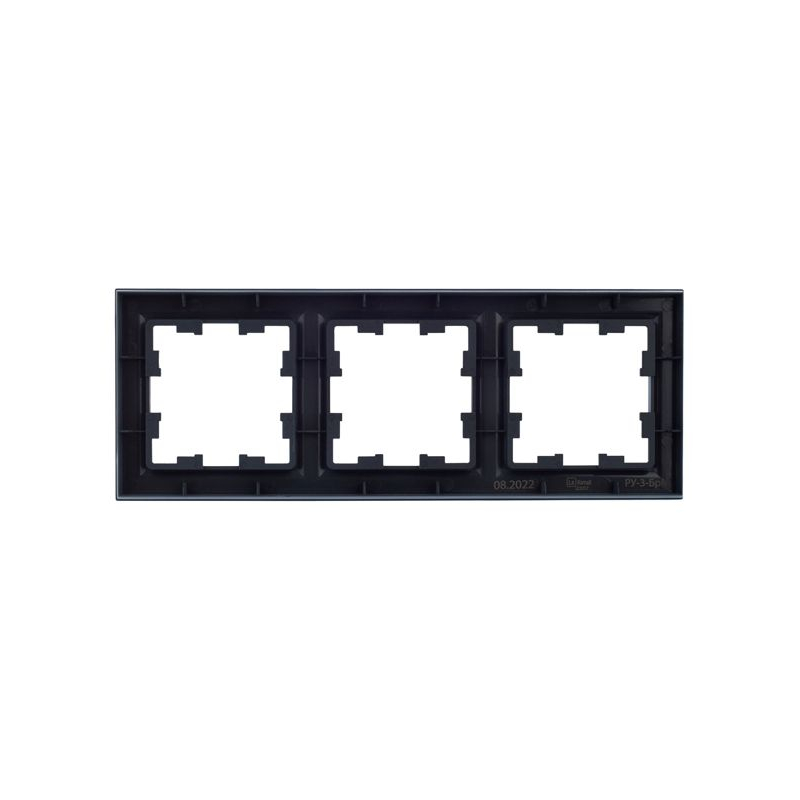 BRITE Рамка 3-местная РУ-3-БрМ маренго IEK