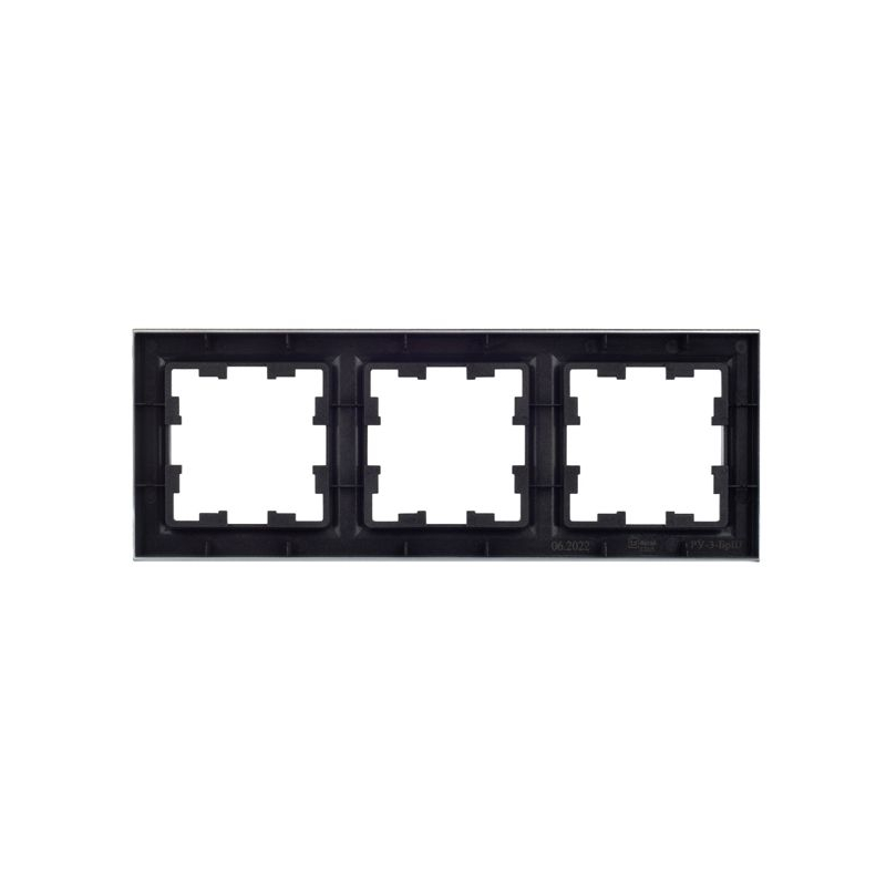 BRITE Рамка 3-местная РУ-3-БрШ шампань IEK