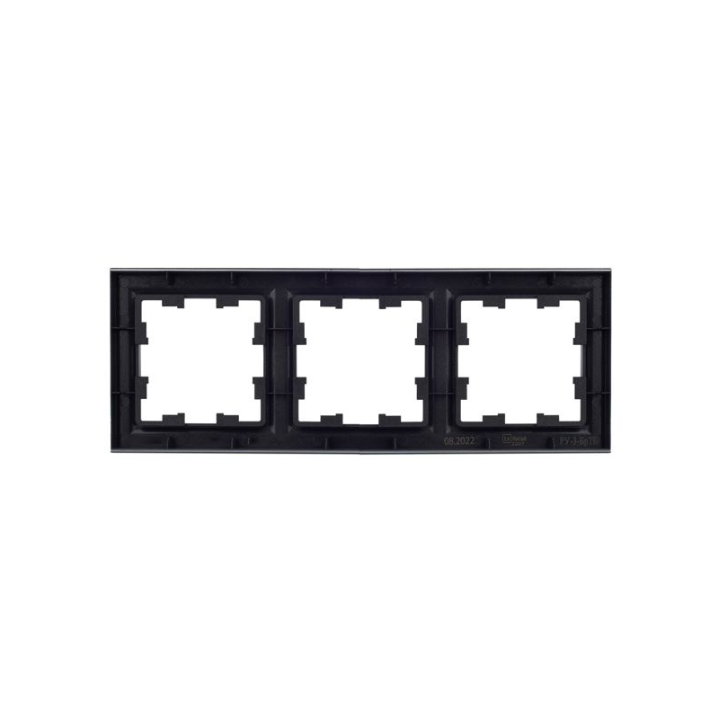 BRITE Рамка 3-местная РУ-3-БрТБ темная бронза IEK