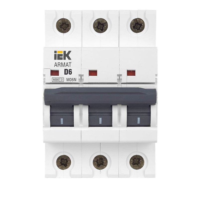 ARMAT Автоматический выключатель M06N 3P D 6А IEK