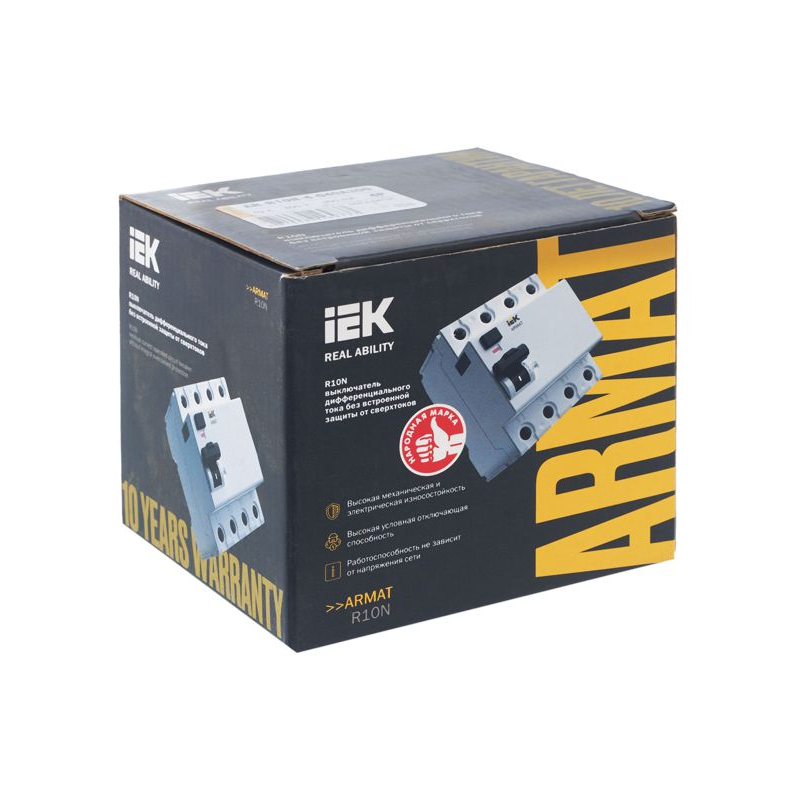 ARMAT Выключатель дифференциального тока R10N 4P 40А 300мА тип A IEK