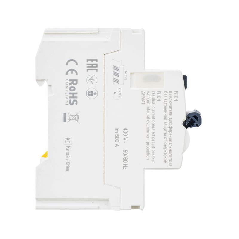 ARMAT Выключатель дифференциального тока R10N 4P 40А 30мА тип A IEK