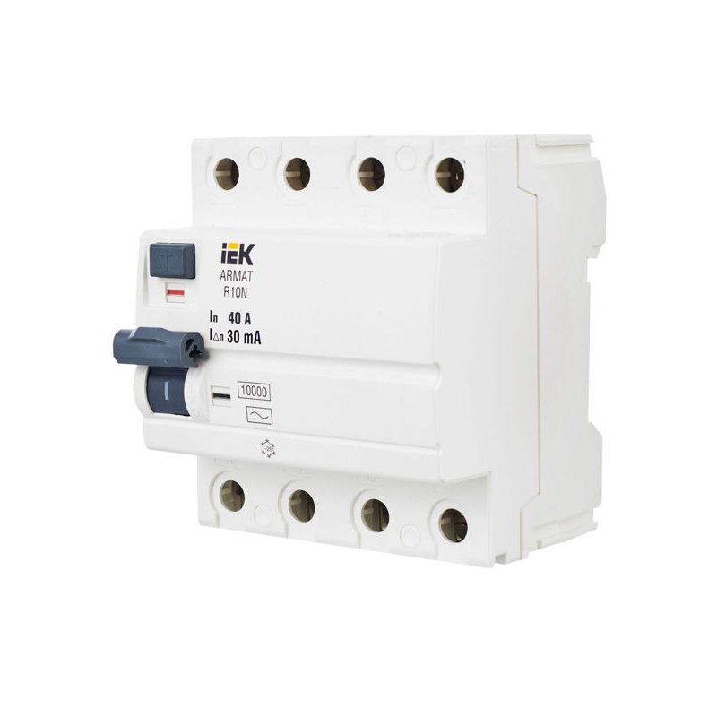 ARMAT Выключатель дифференциального тока R10N 4P 40А 30мА тип A IEK