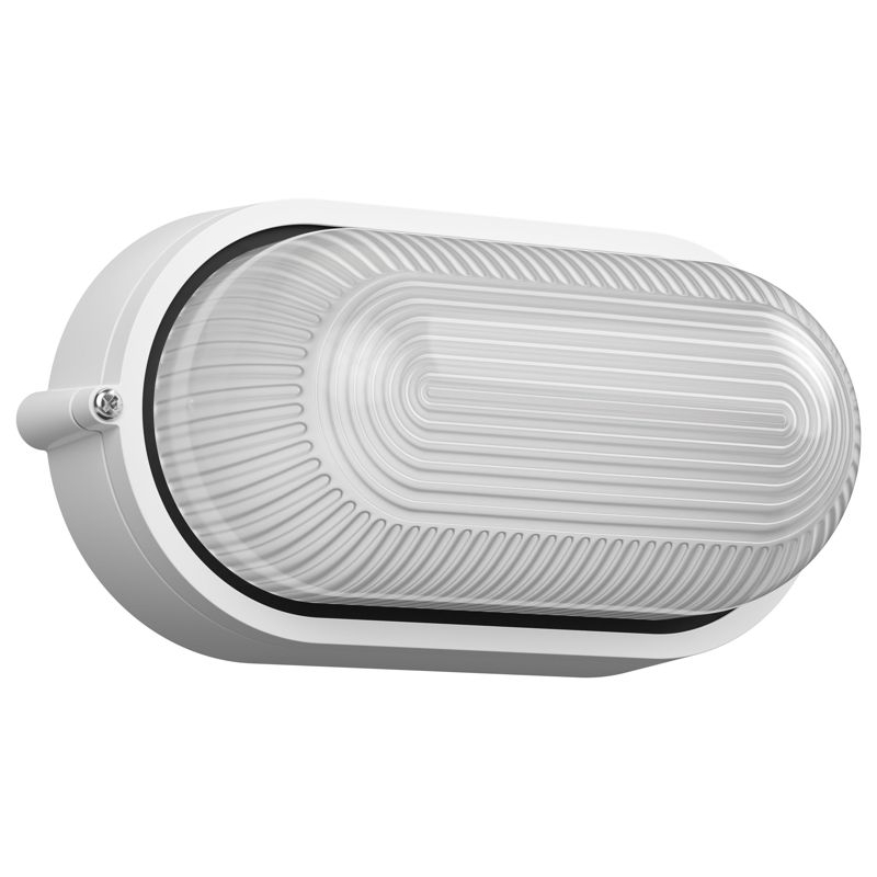 Светильник НПП1401 овал 60Вт IP54 белый IEK