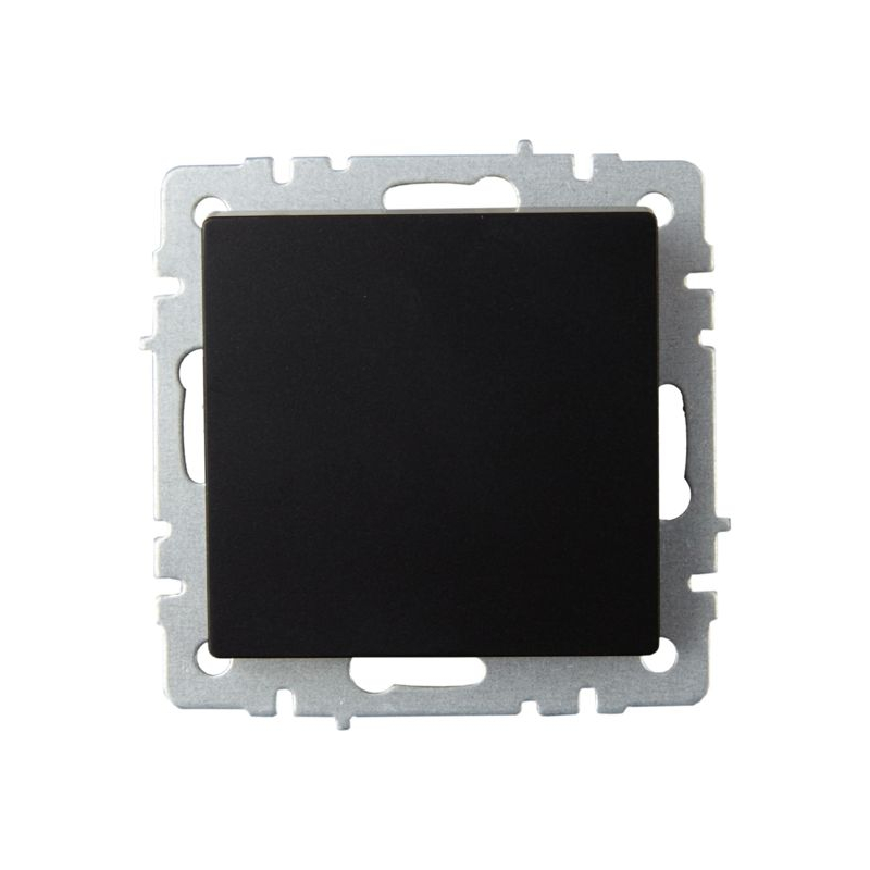 BRITE Выключатель 1-клавишный 10А ВС10-1-0-БрЧ черный IEK