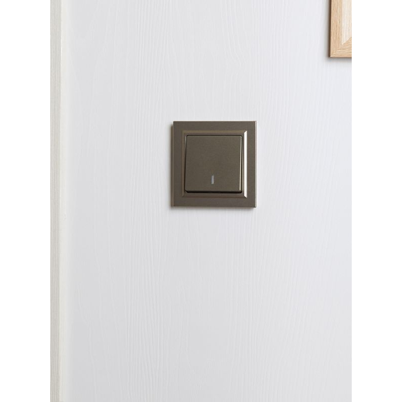 BRITE Рамка 1-местная IP44 РУ-1-БрШ-44 шампань IEK