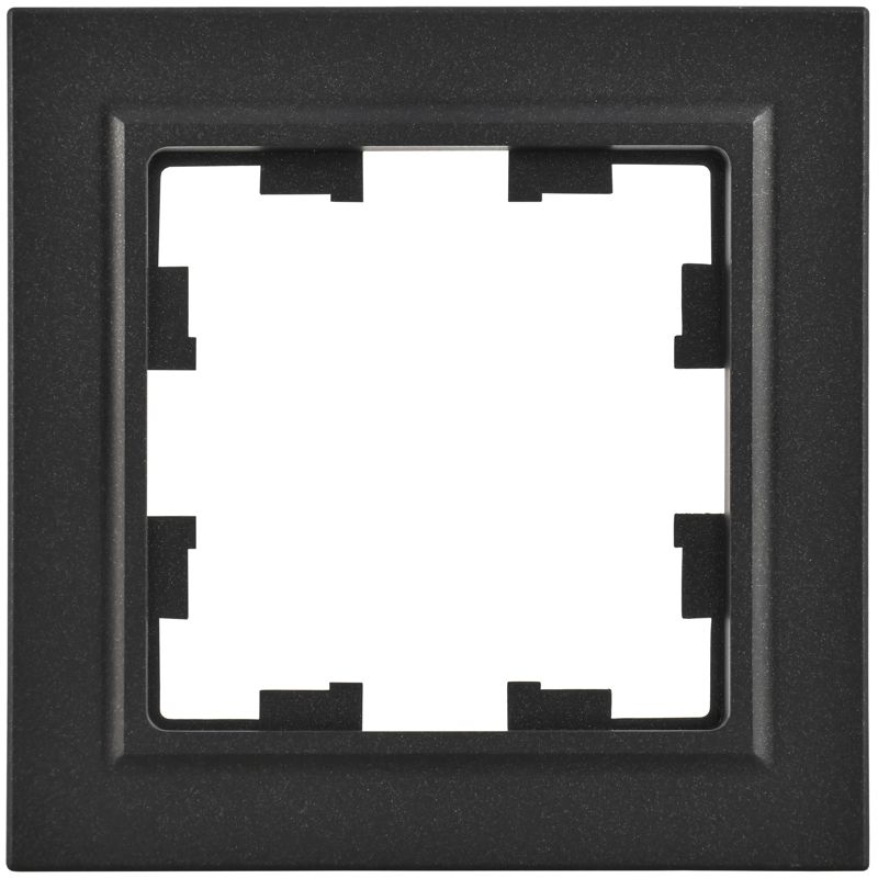 BRITE Рамка 1-местная РУ-1-БрЧ черный IEK