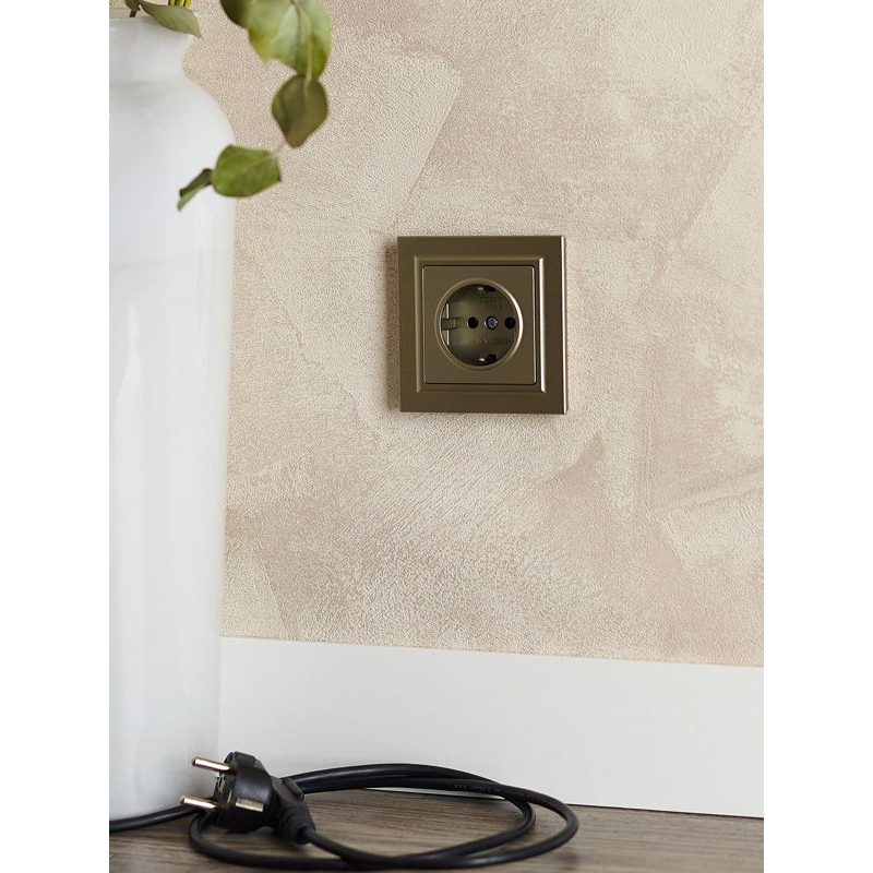 BRITE Рамка 1-местная РУ-1-БрШ шампань IEK